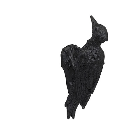 2018 lebensgroßer Schwarzspecht Kunststoffskulptur von Ottmar Hörl Zorro